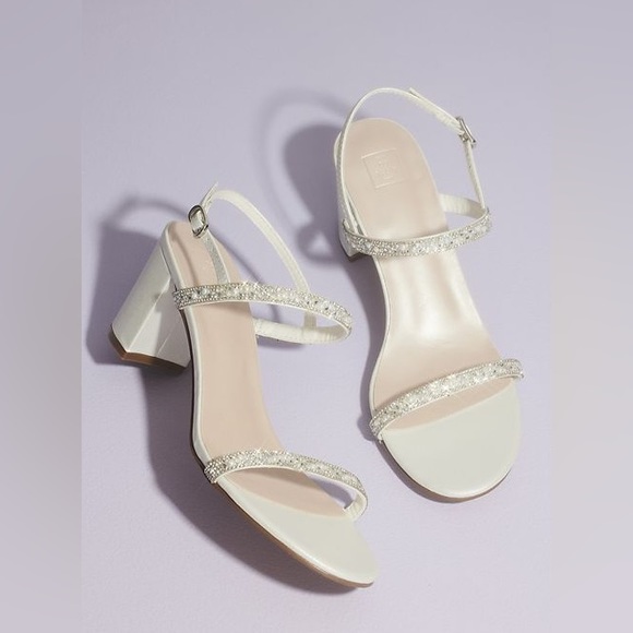 David’s Bridal Wedding Shoes (Size 7) - Picture 1 of 5